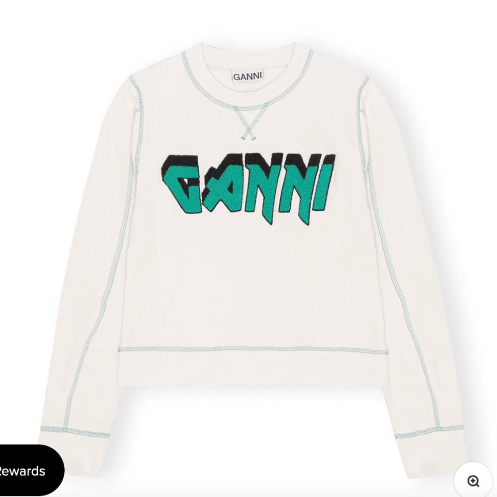 GANNI Isoli Rock Sweatshirt 'Egret'